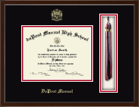 Tassel & Cord Diploma Frame in Delta duPont Manual High School in