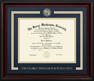 Showcase Edition Diploma Frame in Encore The George Washington