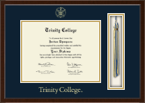 Trinity College Connecticut diploma frame campus degree certificate framing gift graduation frames photo document plaque certification 2024